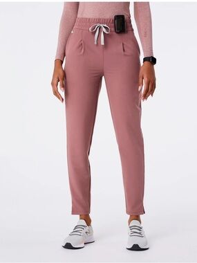 FIGS mauve Lille slim scrub pant